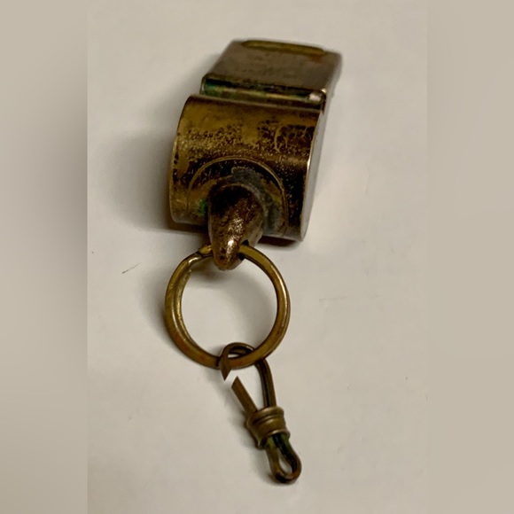 Mid Century Vintage Wood Ball Brass Official US Military Police Academy Whistle - Picture 16 of 16